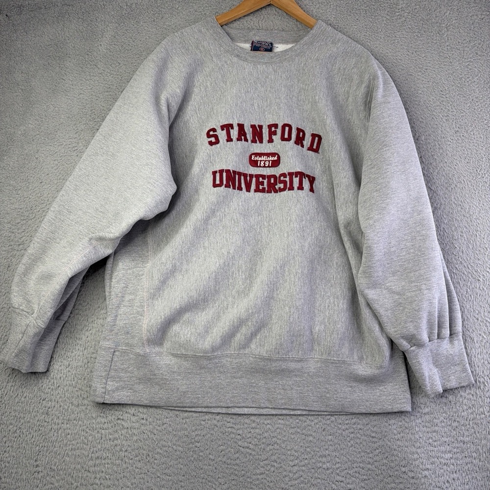 Vintage MV Sport Stanford University Crewneck XL Thick Heavy Duty